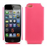 Wholesale Apple iPhone 5 5S Double Layer Case (Pink-White)